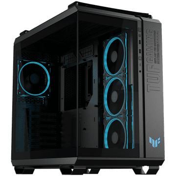 ASUS TUF Gaming GT502 Horizon ARGB ATX kućište za računalo, kaljeno staklo, četiri 120mm ARGB ventilatora, crno