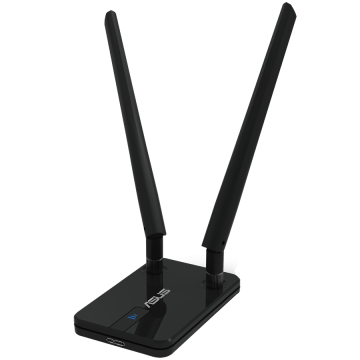ASUS USB-AC58 AC1300 Dual-Band WiFi 5 (802.11ac), standardi šifriranja WPA3, dvostruke odvojive antene visokih performansi, USB adapter