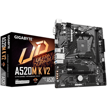 Gigabyte A520M K V2 AM4 mATX matična ploča - AMD A520, 2xDDR4, 1xM.2, 4xSATA, 1Gb LAN, 1xD-SUB(VGA), 1xHDMI