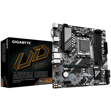 Gigabyte A620M DS3H AM5 mATX matična ploča - AMD A620, 4xDDR5, 1xM.2, 4xSATA, 1Gb LAN, 1xD-SUB(VGA), 1xDP, 1xHDMI