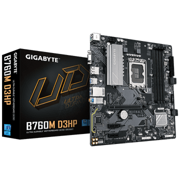 Gigabyte B760M D3HP LGA1700 mATX matična ploča - Intel B760, 4xDDR5, 2xM.2, 4xSATA, 1Gb LAN, 1xD-SUB(VGA), 1xDP, 1xHDMI
