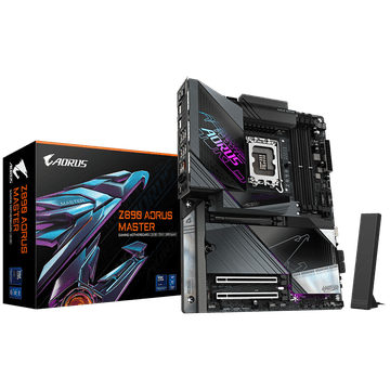 Gigabyte Z890 AORUS MASTER LGA1851 ATX matična ploča - Intel Z890, 4xDDR5, 5xM.2, 4xSATA, 10Gb LAN, WiFi 7, BT, 2x Intel TB4 (USB4 Type-C), 1xHDMI (sprijeda)