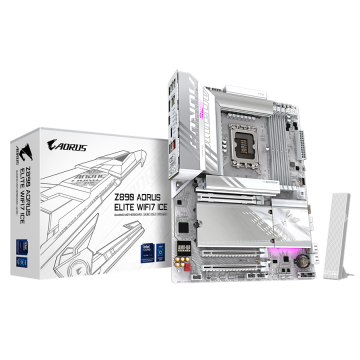 Gigabyte Z890 AORUS ELITE WIFI7 ICE LGA1851 ATX matična ploča - Intel Z890, 4xDDR5, 4xM.2, 4xSATA, 2.5Gb LAN, WiFi 7, BT, 1x Intel TB4 (USB4 Type-C), 1xDP, 1xHDMI