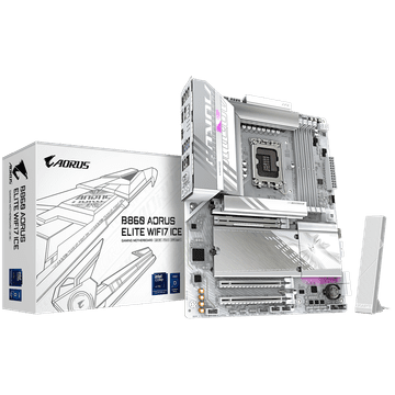Gigabyte B860 AORUS ELITE WIFI7 ICE LGA1851 ATX matična ploča - Intel B860, 4xDDR5, 3xM.2, 4xSATA, 2.5Gb LAN, WiFi 7, BT, 1x USB4 Type-C, 1xDP, 2xHDMI (1x sprijeda)