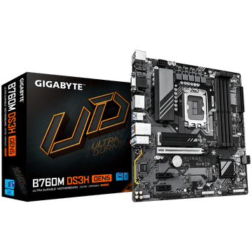 Gigabyte B760M DS3H GEN5 LGA1700 ATX matična ploča - Intel B760, 4xDDR5, 2xM.2, 4xSATA, 2.5Gb, 1xD-SUB(VGA), 2xDP, 1xHDMI