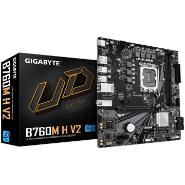 Gigabyte B760M H V2 LGA1700 mATX matična ploča - Intel B760, 2xDDR5, 1xM.2, 4xSATA, 1Gb LAN, 1xDP, 1xHDMI