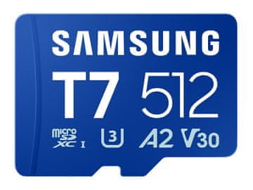 Samsung Memorijska kartica Samsung T7, micro SDXC, 512GB, U3, V30, A2, UHS-I, 170 MB/s