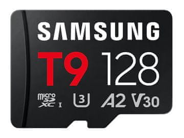 Samsung Memorijska kartica Samsung T9, micro SDXC, 128GB, U3, V30, A2, UHS-I, 200 MB/s