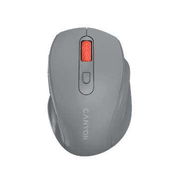 Canyon OnClick 20 - bežični miš 2.4 GHz, 6 tipki, 1600 DPI, tamno sivi