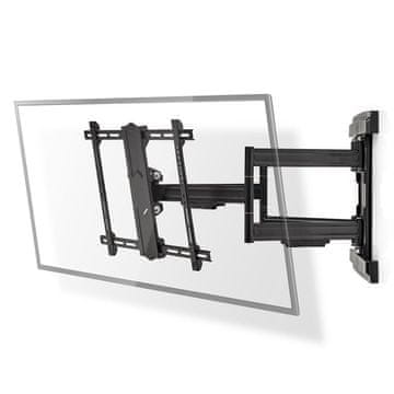 Nedis Zidni nosač za Full Motion TV 37 80 Maksimalna podržana težina zaslona 70 kg Nagibni Rotirajući Minimalna udaljenost od zida 70 mm Maksimalna udaljenost od zida 800 mm 6 točaka okretanja