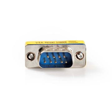 Nedis Serijski adapter Adapter D SUB 9 pinski muški D SUB 9 pinski muški Niklani Metal Kutija
