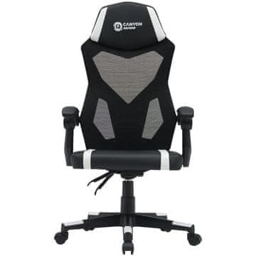 Canyon Flow gaming stolica, Mesh, crno-bijela (CNE-MCH01W)