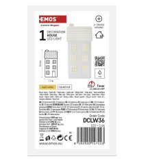 EMOS LED keramička kućica, 16 cm, 1x CR2032, unutarnja