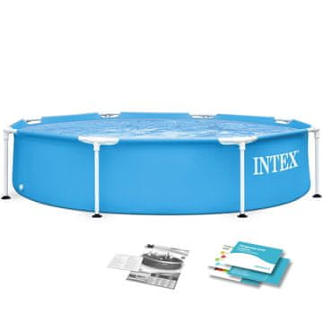 Northix Vrtni bazen s okvirom 244 x 51 cm 5 u 1 INTEX 28205
