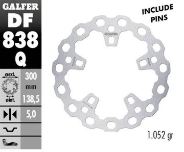 Galfer PREDNJI KOČIONI DISK HARLEY-DAVIDSON (300X138X5) (CUBIQ)