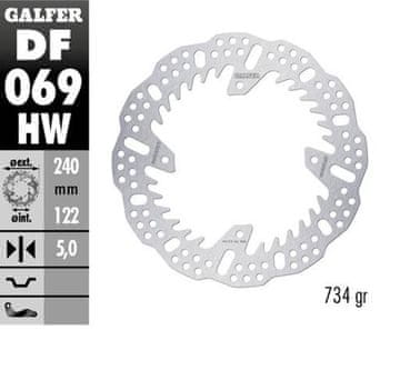 Galfer STRAŽNJI KOČIONI DISK HONDA CR 125/250; CRF250R '04-'23; CRF 450R '09-'23 (240x140x5mm) SHARK ENDURO MX