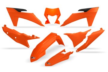 UFO 2024/11 PLASTIČNI SET KTM EXC 150 / 250 / 300 TBI '24-'25, EXC-F 250 / 350 / 450 / 500 '24-'25 OEM BOJA '25 (NARANČASTA)