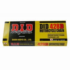 D.I.D 428D pogonski lanac 122 karike Snažan srebrni Quad Cross moped