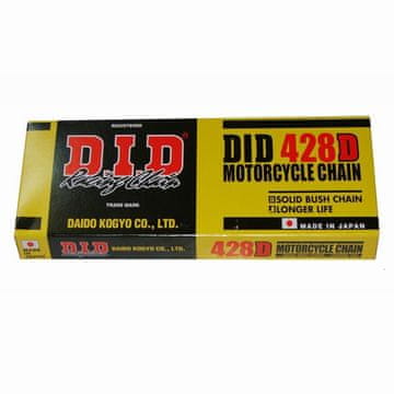 D.I.D 428D pogonski lanac 126 karika snažan srebrni Quad Cross moped