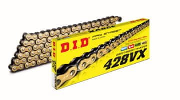 D.I.D Łańcuch napędowy 428VX G&B-136 złoty (136 ogniw) O-Ring otwarty z zapinką