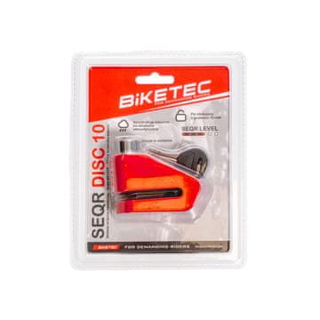 Bike BIKETEC SEQR blokada tarczy hamulcowej - bolec/trzpień 10 mm, 3 klucze