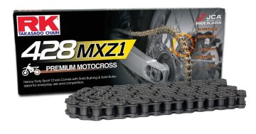 RK POGONSKI LANAC (MOTOKROS) 428MXZ1-136 KARIKA (CL) UKLJUČEN U STANDARDNOJ BOJI (KAPACITET: DO 150 CCM) (27 KN)