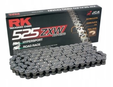 RK Łańcuch napędowy 525ZXW-112 XW-Ring z zakuwką CLF w zestawie kolor standard pojemność do 1300 ccm 46,4 kN
