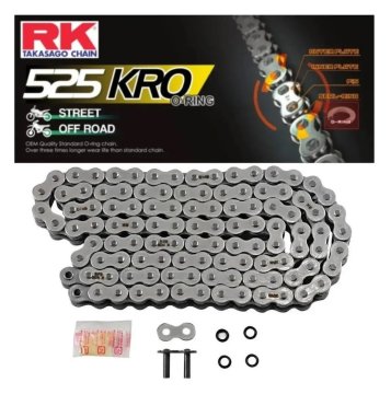 RK POGONSKI LANAC 525KRO-124 (O-PRSTEN) UZICA (CLF) UKLJUČENA STANDARDNA BOJA (KAPACITET: DO 800 CCM) (38,3 KN)