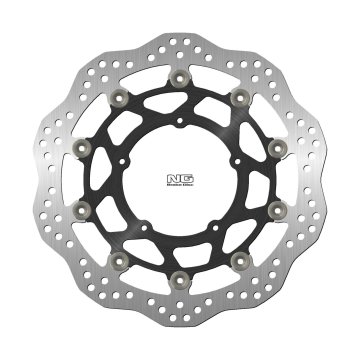 NG PREDNJI KOČIONI DISK HONDA CRF 1100 L AFRICA TWIN ADVENTURE SPORT / DESERT TRACK / DCT '20-'25 (210X109X4,5MM) (5X6,25MM) VALOVITI DESNI PLUTAJUĆI (ALUMINIJSKI SREDIŠNJI DIO)