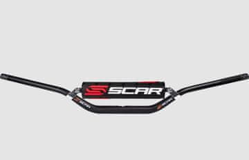Scar RACING VOLAN 22,2 MM SREDNJI MX STIL S UKLJUČENOM PREČKOM I SPUŽVOM, CRNI