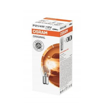 Osram ŽARULJICA 12V P21/4W BAZ15D 1 KOM (BIJELO STAKLO)