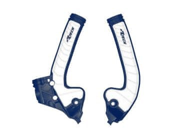 (RTECH) 2025/12 ŠTITNICI OKVIRA (SET) SUPER GRIP OD DVOMATERIJALA HUSQVARNA TC 85 '18-'24 BOJA PLAVA / BIJELA