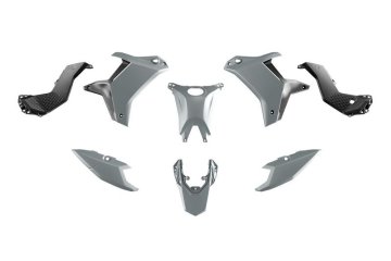 Komplet plastików (bez przedniego błotnika) T7 Yamaha Tenere 700 '25-'26 szary / czarny