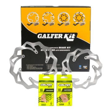 Galfer Zestaw tarcze i klocki hamulcowe przód i tył do KTM, Husqvarna, Husaberg