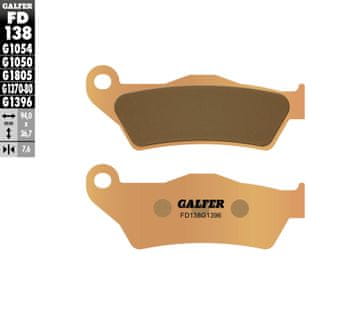Galfer KOČIONE PLOČICE KH181 SINTERIRANI METAL (ZLATNE) OFF ROAD KTM SX/EXC '92-'20 (BREMBO)