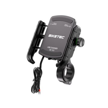 Bike BIKETEC PRO DRŽAČ ZA MOTOCIKL S QC 3.0 USB-A PUNJAČEM (EL)