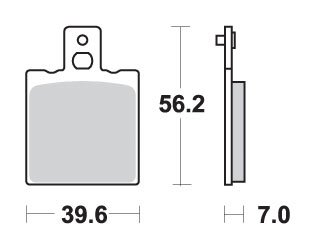 SBS KOČIONE PLOČICE KH47 STREET STANDARD KERAMIČKE CRNE
