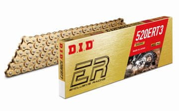 D.I.D 520ERT3G&G-116 ZLATNI/ZLATNI LANAC (116 KARAKTERISTIKA) BEZ O-PRSTENOVA (OTVORENI + KOPČA) - ZAMJENJUJE 520ERT2
