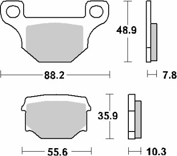 SBS Klocki hamulcowe KH93 Street Standart Ceramic kolor czarny