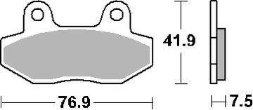 SBS Klocki hamulcowe KH86 Street Standard Ceramic kolor czarny
