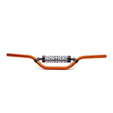 Renthal Kierownica Mini 22 mm Pomarańczowa KTM 65 SX z Gąbką Off-road Aluminium 7/8 cala