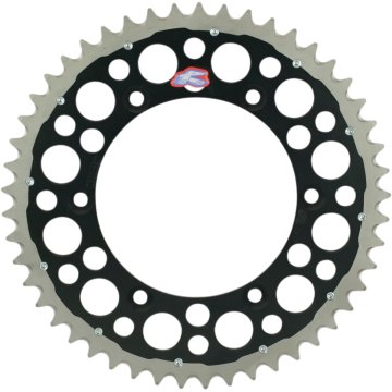 Renthal NAJAM STRAŽNJEG LANČANIKA S DVOSTRUKIM PRSTENOM 808 50 (ČELIK/ALUMINIJ) CRNI SUZUKI RM/RMZ (JTR808.50) (80850)