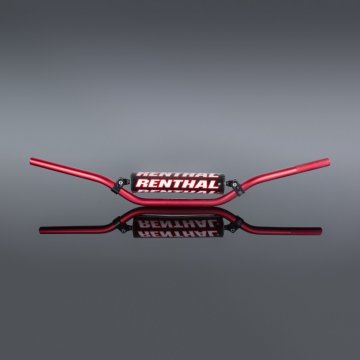 Renthal Motocross volan 7/8" (22 mm) aluminijski crveni s RC pločicom - MX kompatibilan