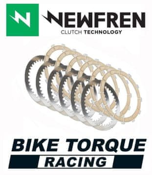 Newfren RACING PLOČE KVAČILA S ODSTOJNICIMA KTM SX-F/EXC-F 250 '06-'13; HONDA CR 125R '00-'07; CRF 250R '04-'07; GAS GAS EC '00-'08 (EBS1293) (KARBON)