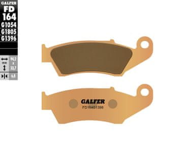 Galfer KOČIONE PLOČICE KH185 SINTERIRANI METAL (ZLATNE) OFF ROAD