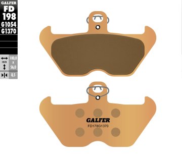 Galfer KOČIONE PLOČICE KH407 / KH246 SINTERIRANI METAL (ZLATNE) STREET BMW
