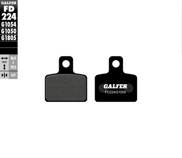 Galfer KOČNIČKE PLOČICE KH351 POLUMETALNE (PROBA OSSA, SCORPA, SHERCO, TRS, MONTESA, GAS GAS)
