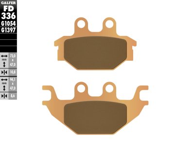 Galfer KOČIONE PLOČICE KH377 SINTERIRANI METAL (ZLATNE) ATV