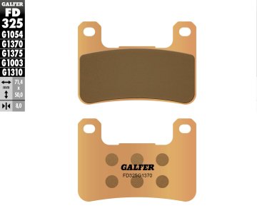 Galfer KOČIONE PLOČICE KH379 SINTERIRANI METAL (ZLATNE) ULICA, PREDNJE KAWASAKI/SUZUKI