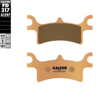 Galfer KOČIONE PLOČICE KH314 SINTERIRANI METAL STRAŽNJE (ZLATNE) ATV POLARIS 325/330/400/450/500/700/800